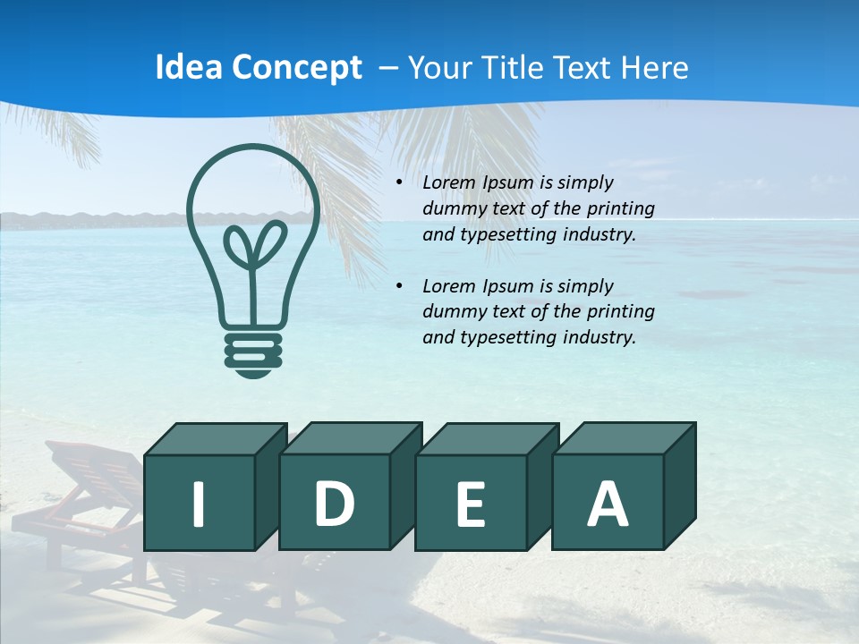 Landscape Water Wave PowerPoint Template