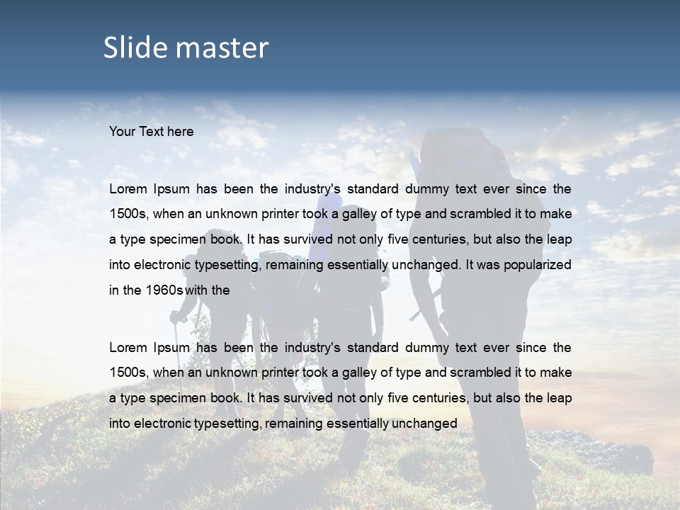 Sunrise View Outdoor PowerPoint Template