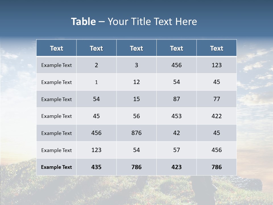 Sunrise View Outdoor PowerPoint Template
