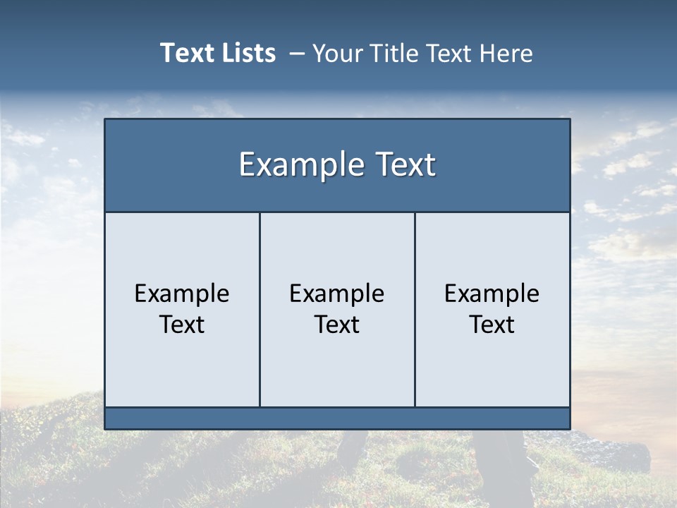 Sunrise View Outdoor PowerPoint Template