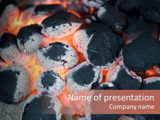 Fuel Smoke Barbecue PowerPoint Template