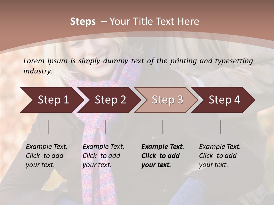 Relationship Walk Together PowerPoint Template