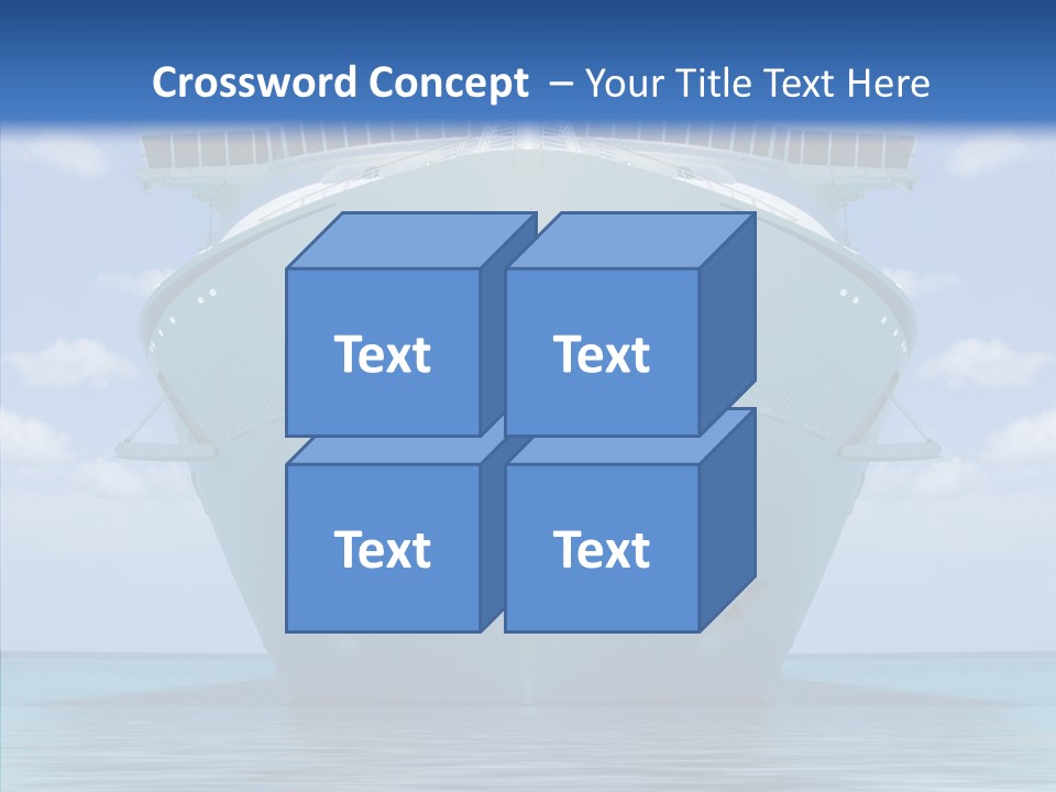Anchored Trip Vacation PowerPoint Template
