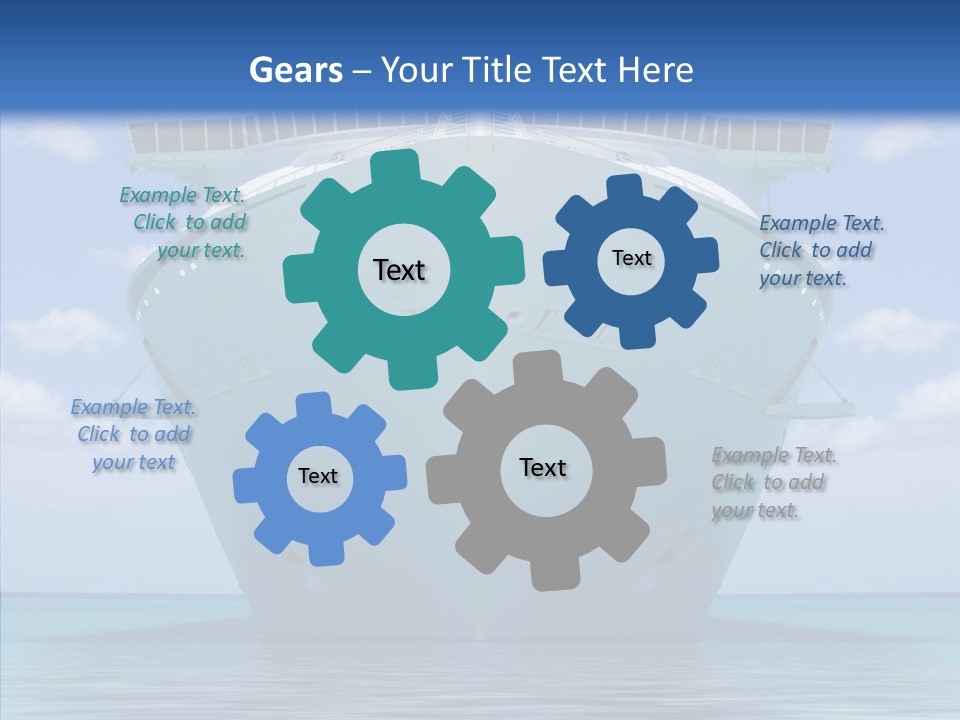 Anchored Trip Vacation PowerPoint Template