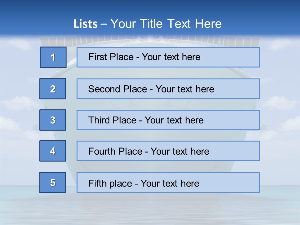 Anchored Trip Vacation PowerPoint Template