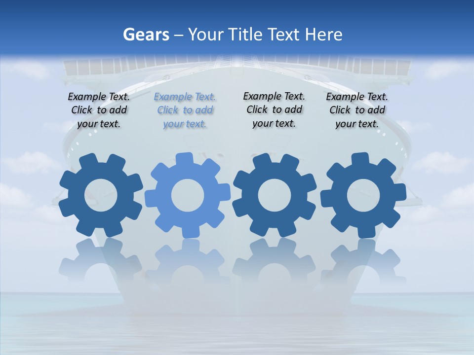 Anchored Trip Vacation PowerPoint Template