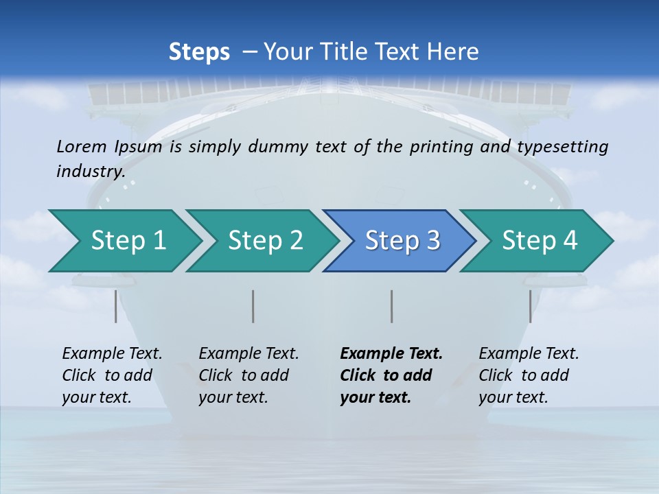 Anchored Trip Vacation PowerPoint Template