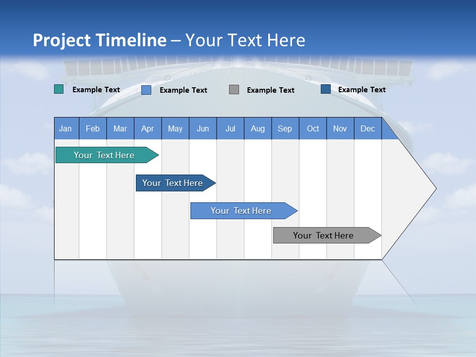 Anchored Trip Vacation PowerPoint Template
