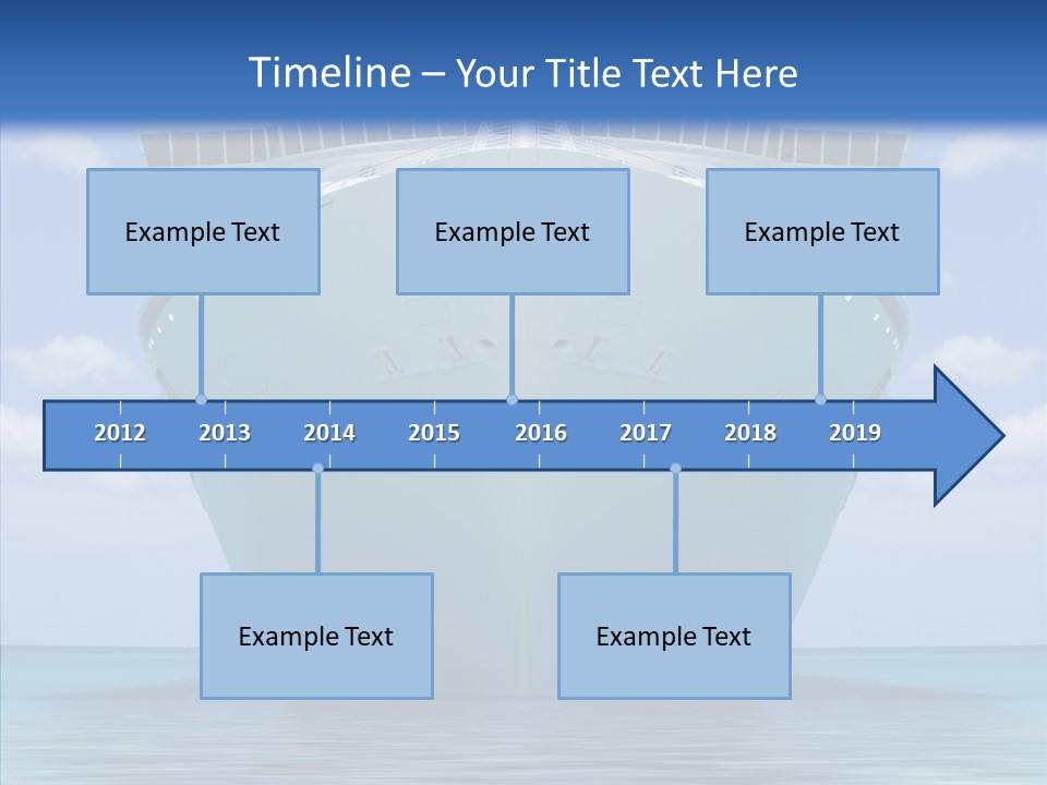 Anchored Trip Vacation PowerPoint Template