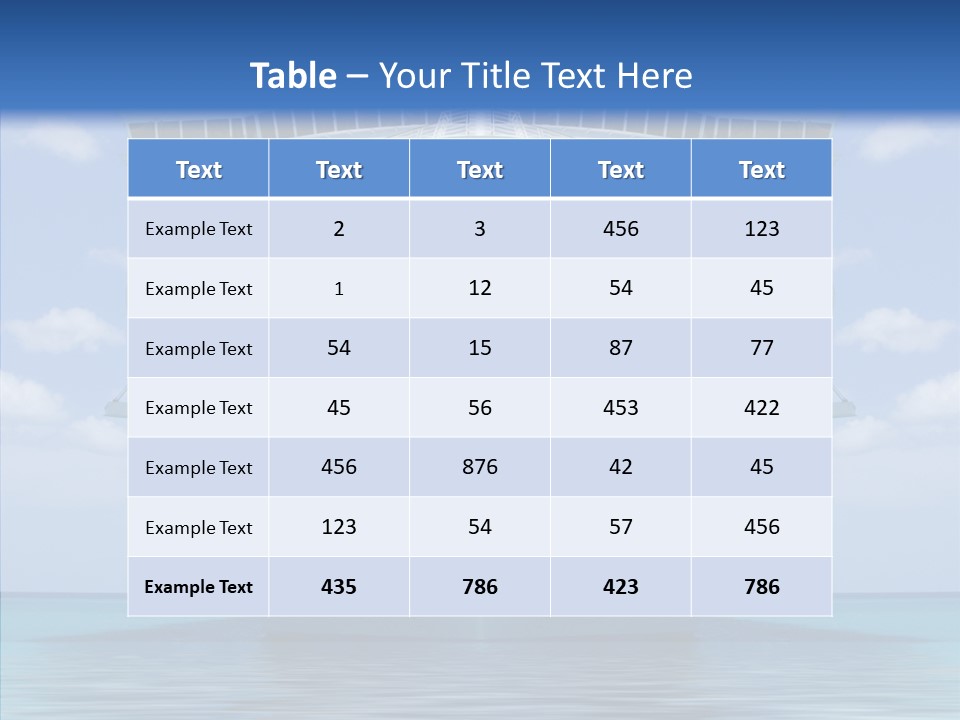 Anchored Trip Vacation PowerPoint Template