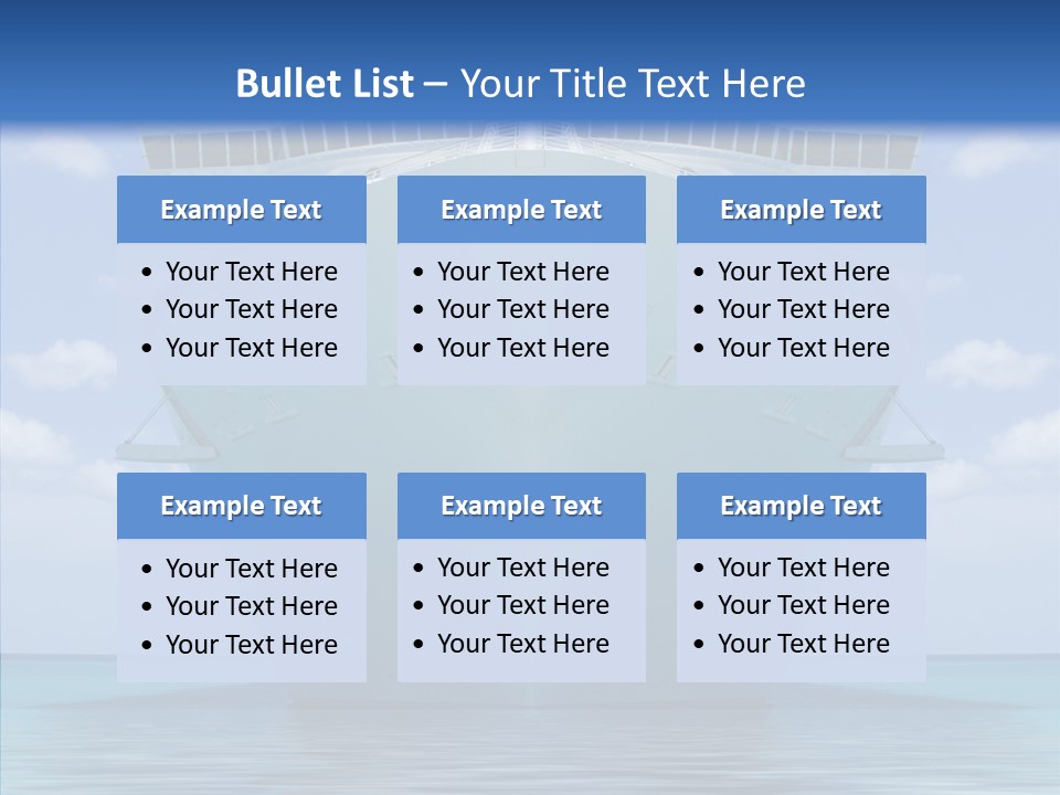 Anchored Trip Vacation PowerPoint Template
