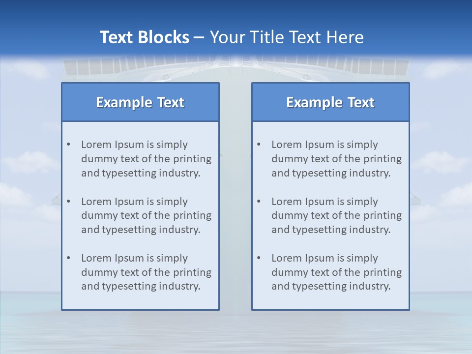 Anchored Trip Vacation PowerPoint Template