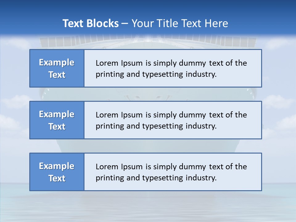 Anchored Trip Vacation PowerPoint Template