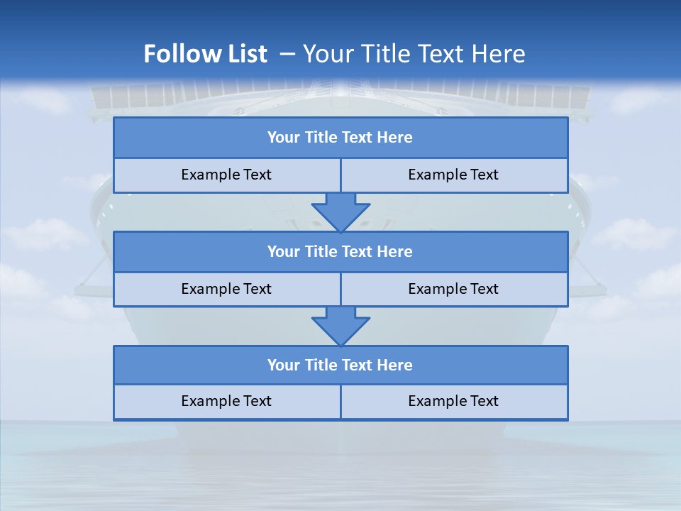 Anchored Trip Vacation PowerPoint Template
