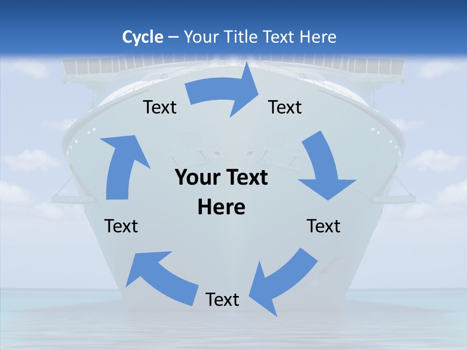 Anchored Trip Vacation PowerPoint Template