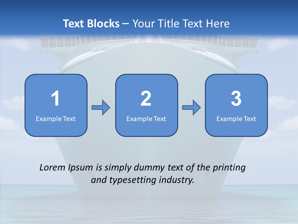 Anchored Trip Vacation PowerPoint Template