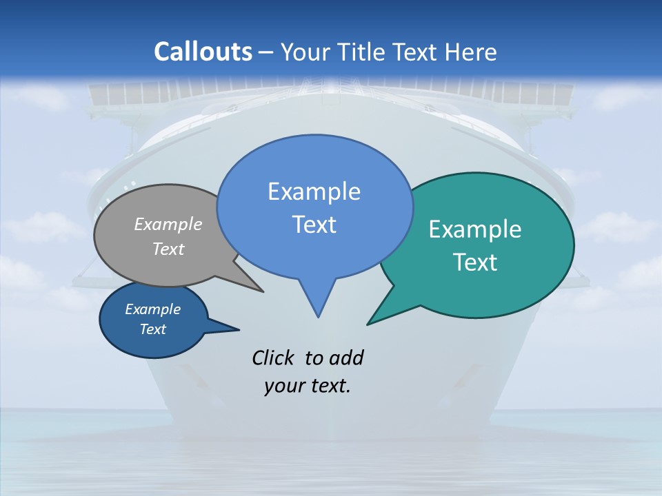 Anchored Trip Vacation PowerPoint Template