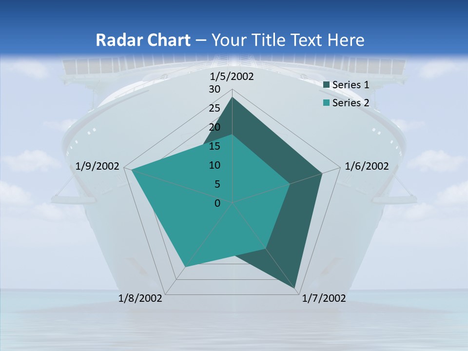 Anchored Trip Vacation PowerPoint Template