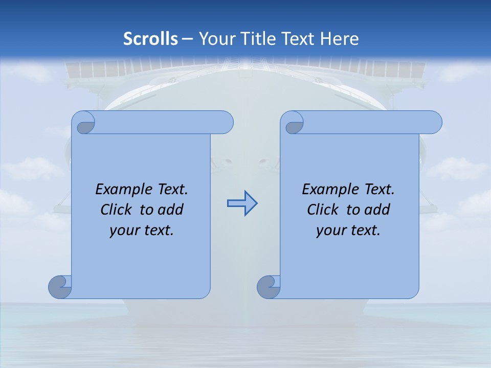 Anchored Trip Vacation PowerPoint Template