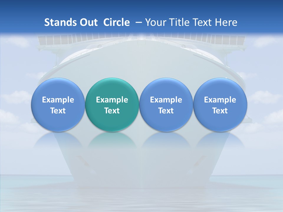 Anchored Trip Vacation PowerPoint Template