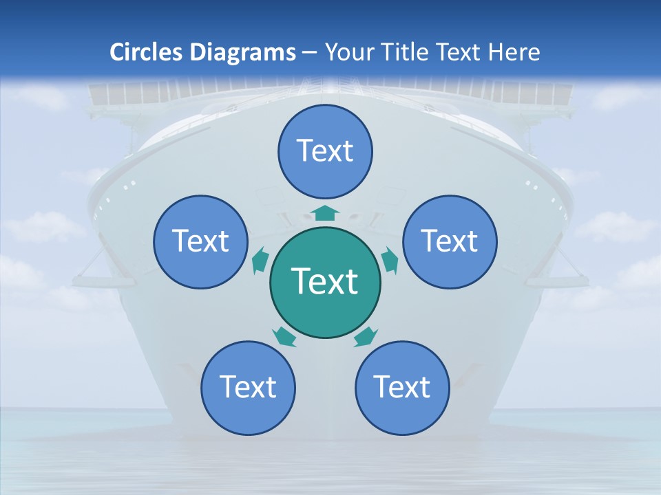 Anchored Trip Vacation PowerPoint Template