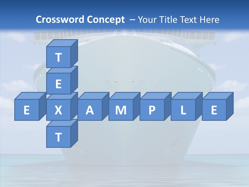 Anchored Trip Vacation PowerPoint Template