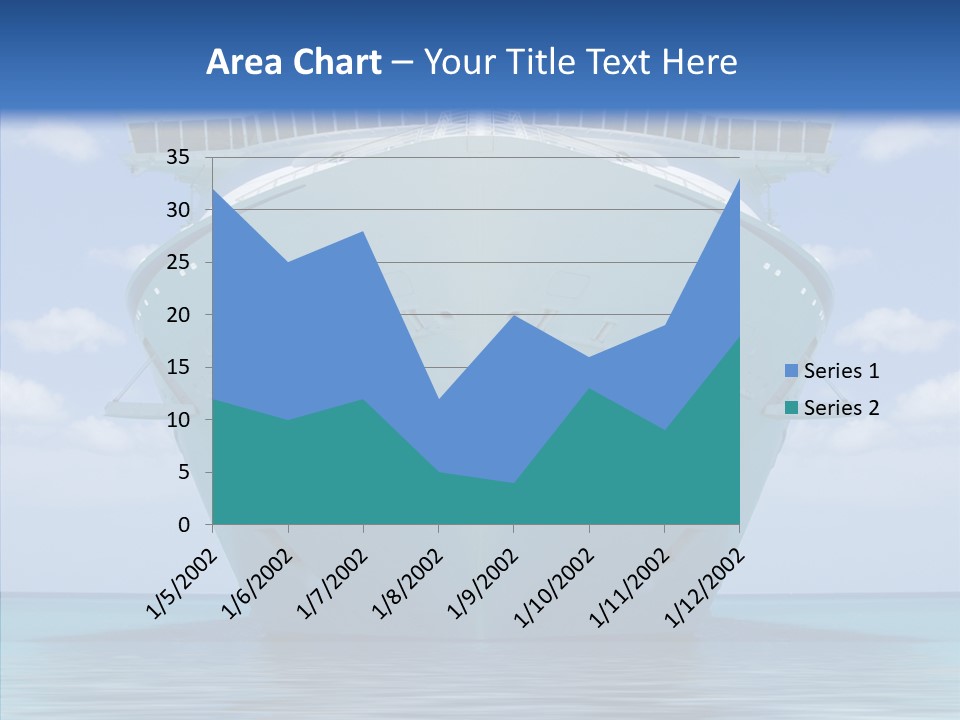 Anchored Trip Vacation PowerPoint Template