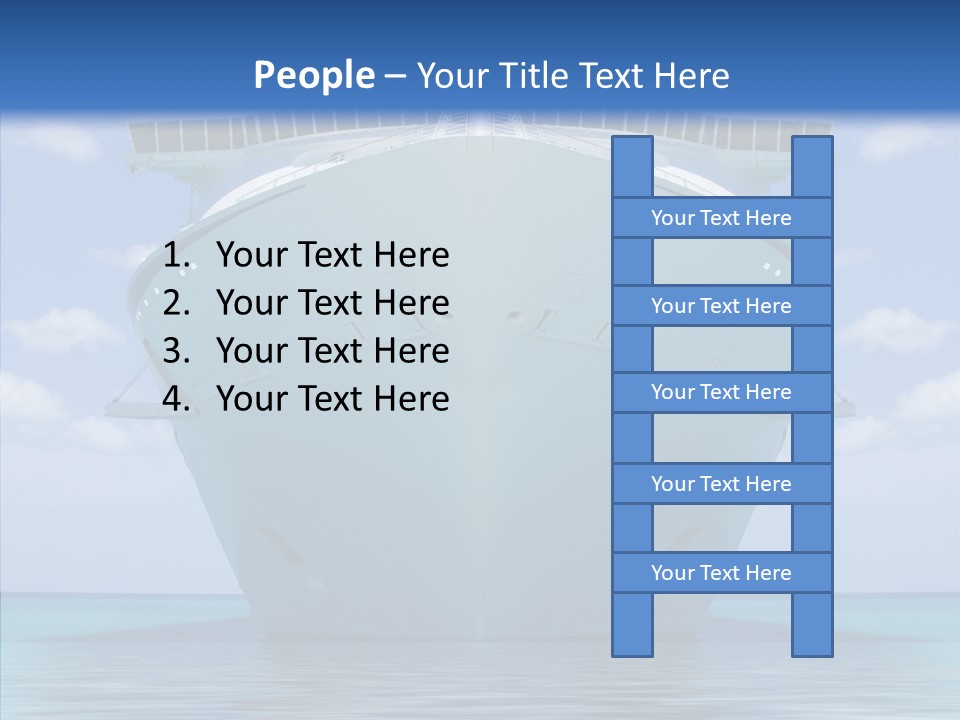 Anchored Trip Vacation PowerPoint Template