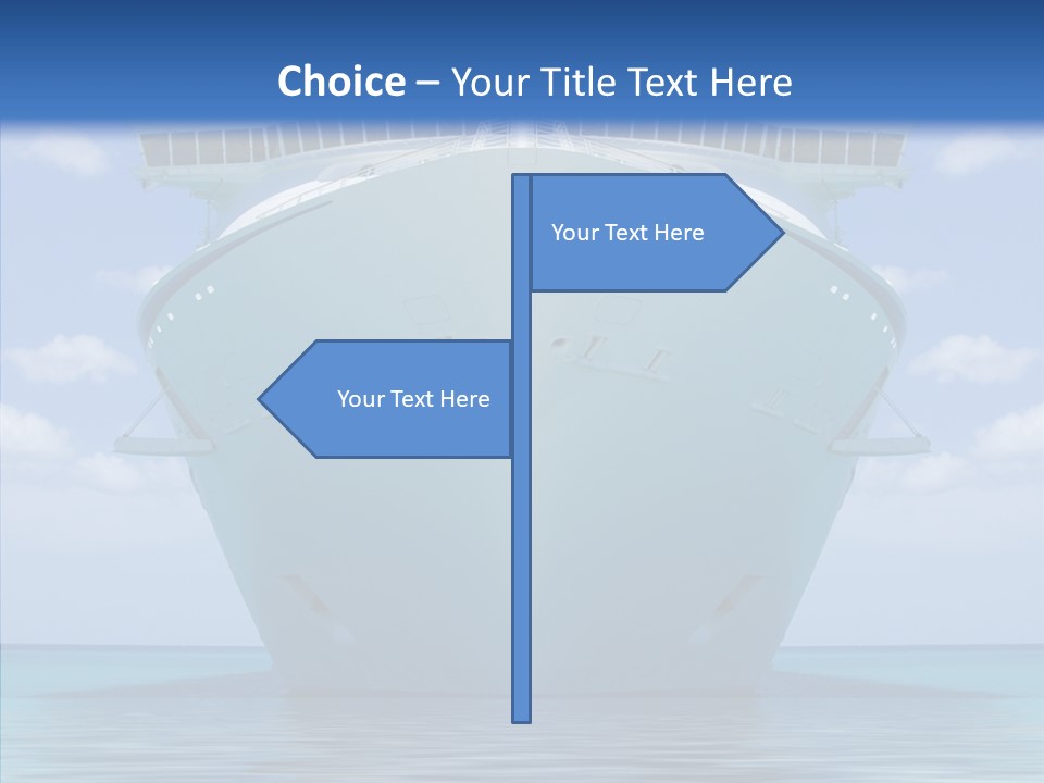 Anchored Trip Vacation PowerPoint Template