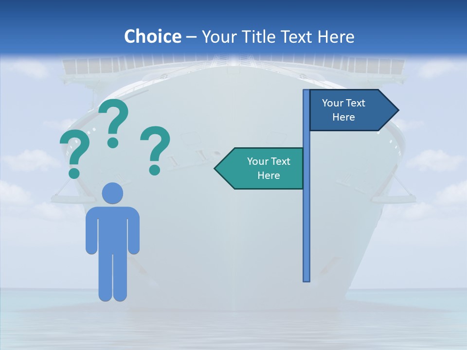 Anchored Trip Vacation PowerPoint Template