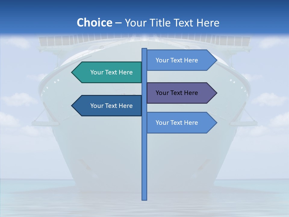 Anchored Trip Vacation PowerPoint Template