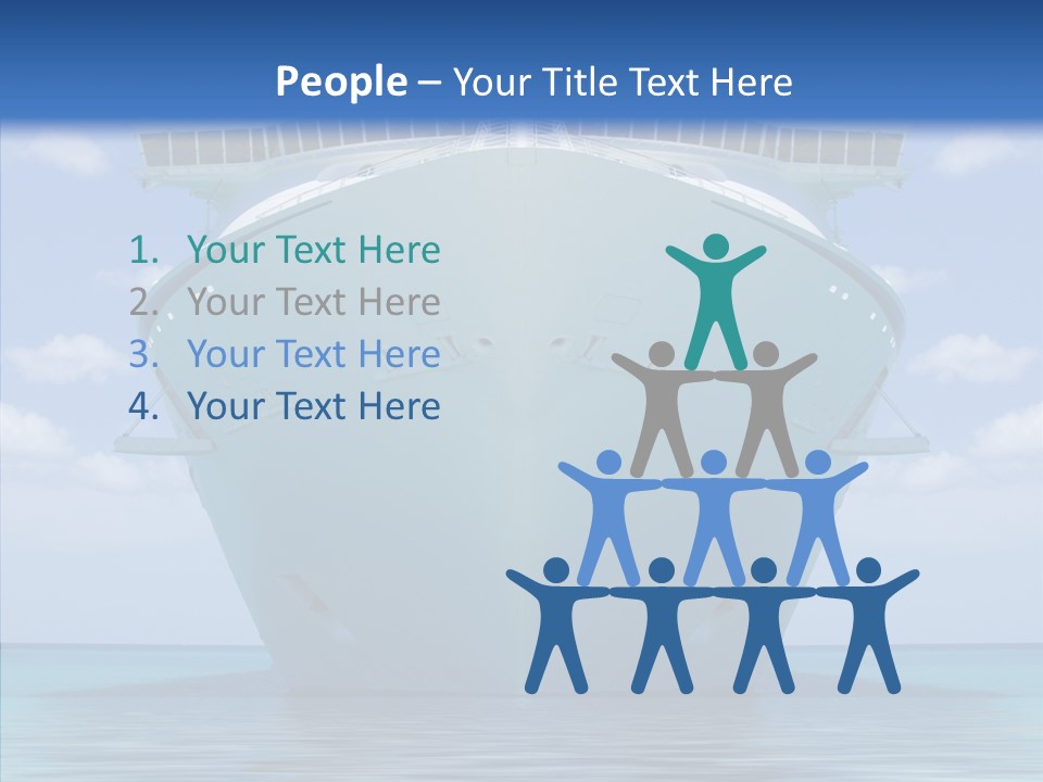 Anchored Trip Vacation PowerPoint Template