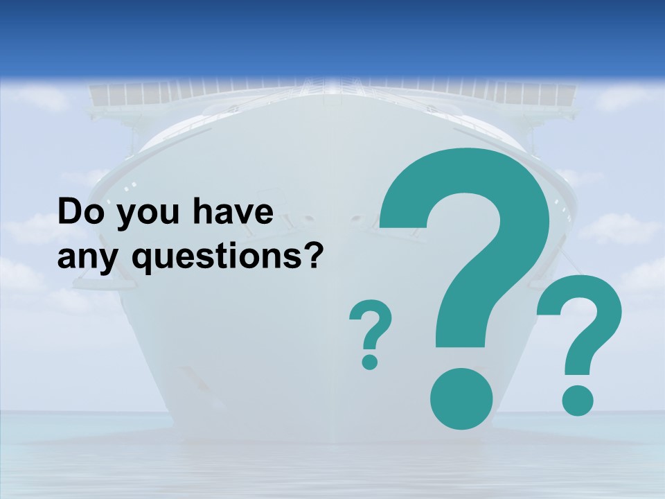 Anchored Trip Vacation PowerPoint Template