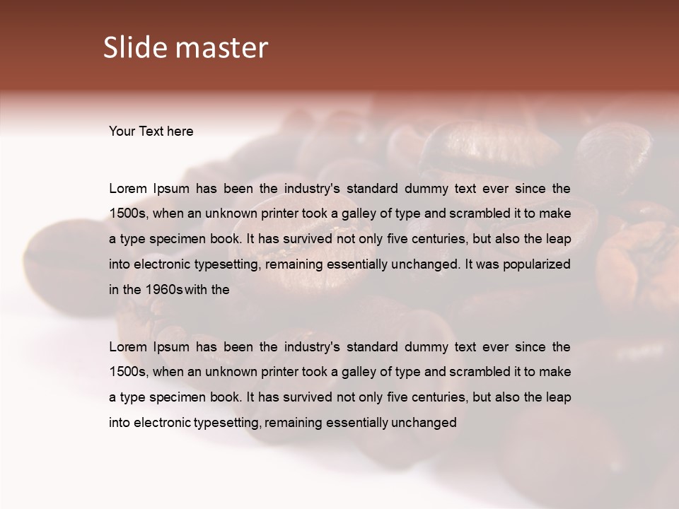 Bean Caffeine Break PowerPoint Template