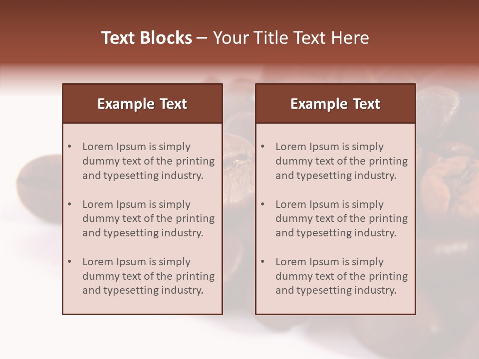 Bean Caffeine Break PowerPoint Template