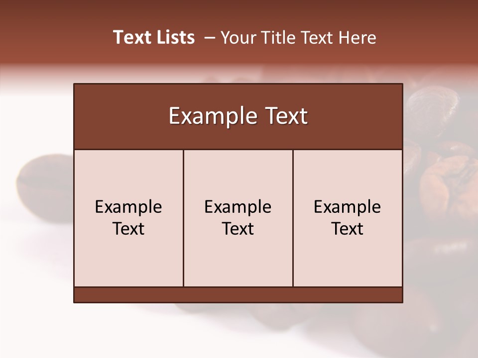 Bean Caffeine Break PowerPoint Template