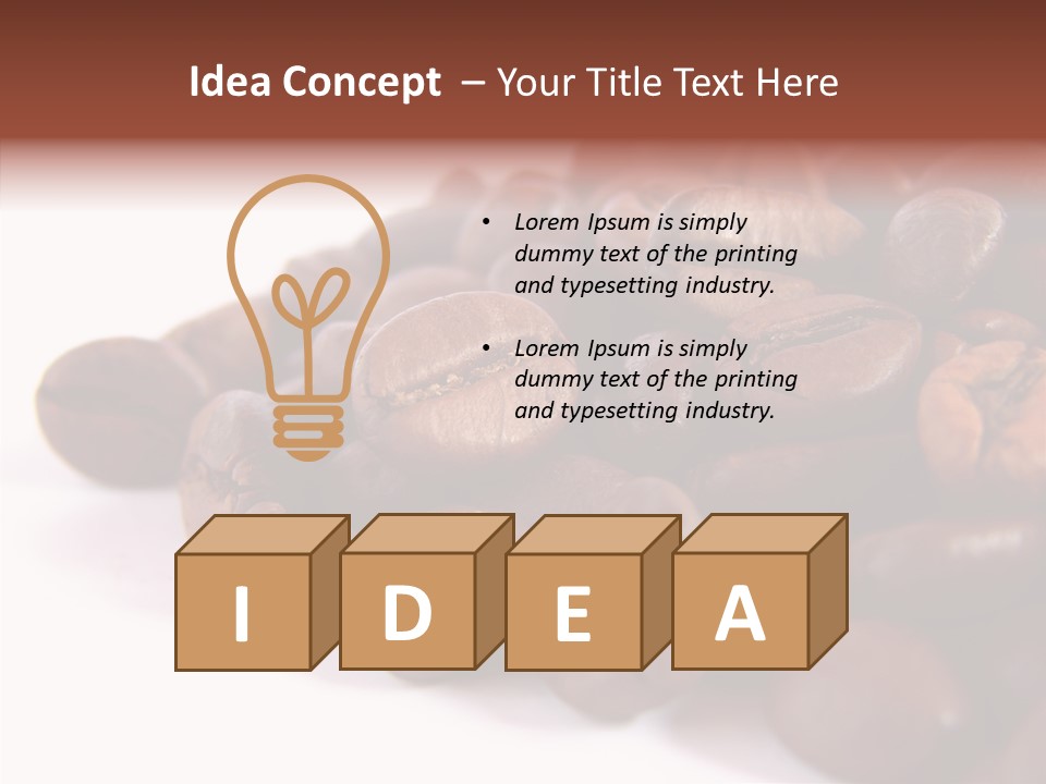 Bean Caffeine Break PowerPoint Template