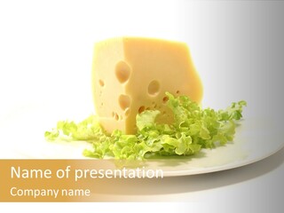 French Dairy Breakfast PowerPoint Template