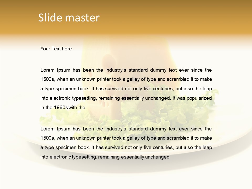 French Dairy Breakfast PowerPoint Template