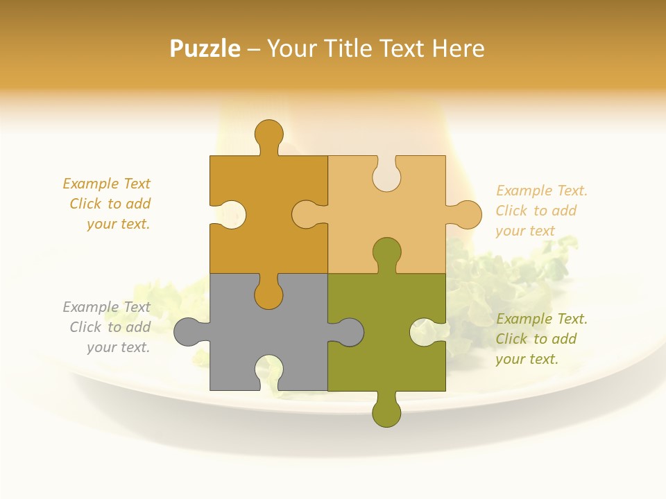 French Dairy Breakfast PowerPoint Template