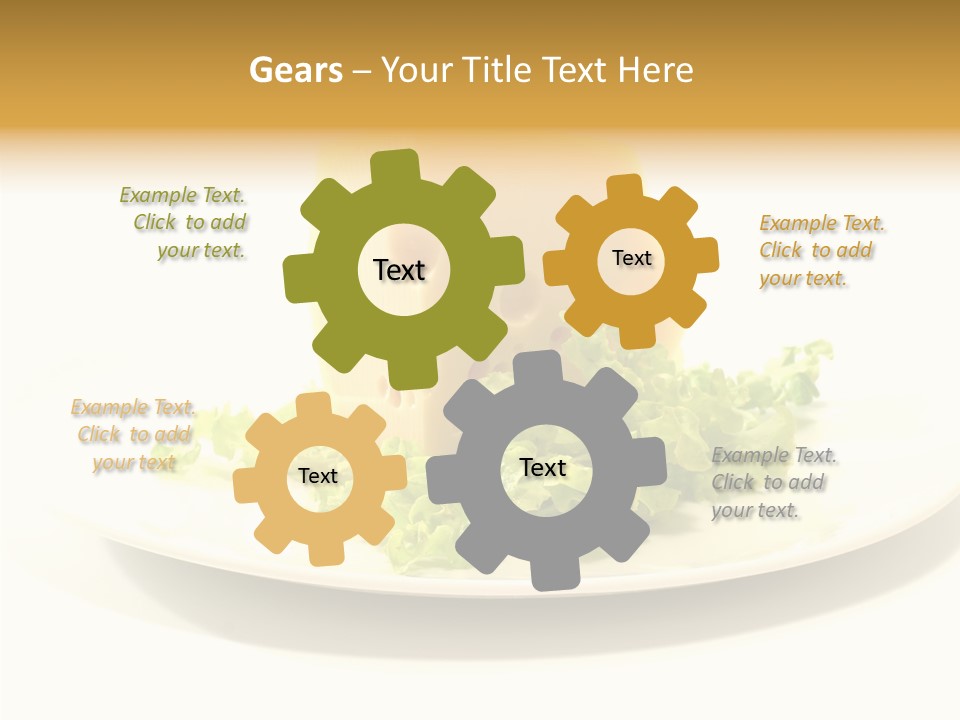 French Dairy Breakfast PowerPoint Template