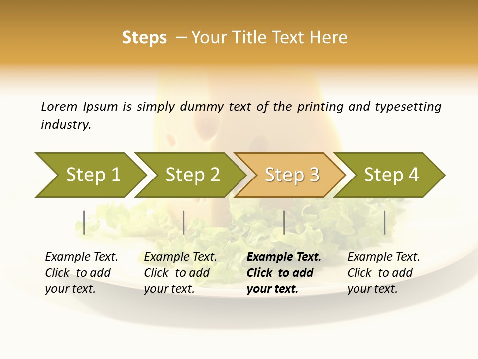 French Dairy Breakfast PowerPoint Template