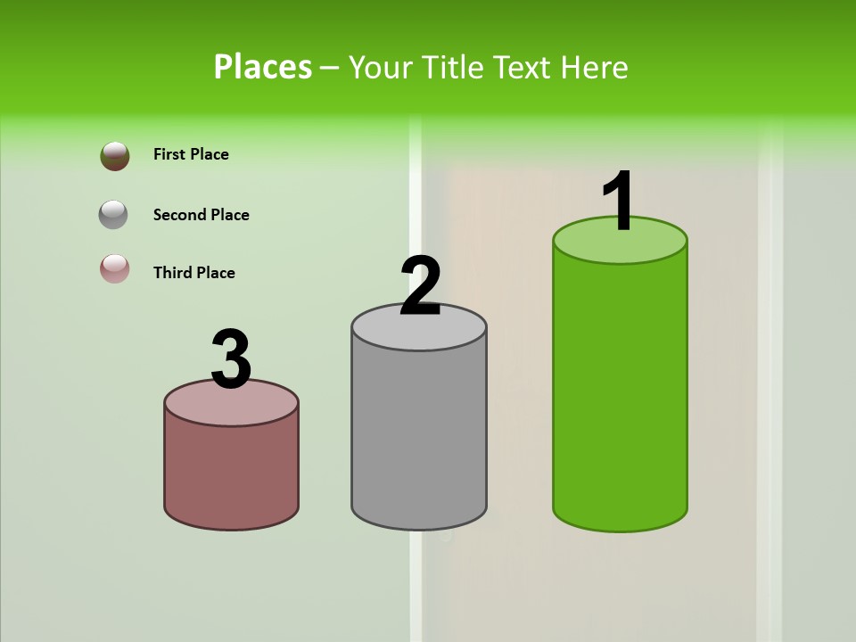 Empty Orange Key Hole PowerPoint Template