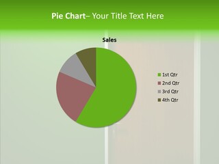 Empty Orange Key Hole PowerPoint Template