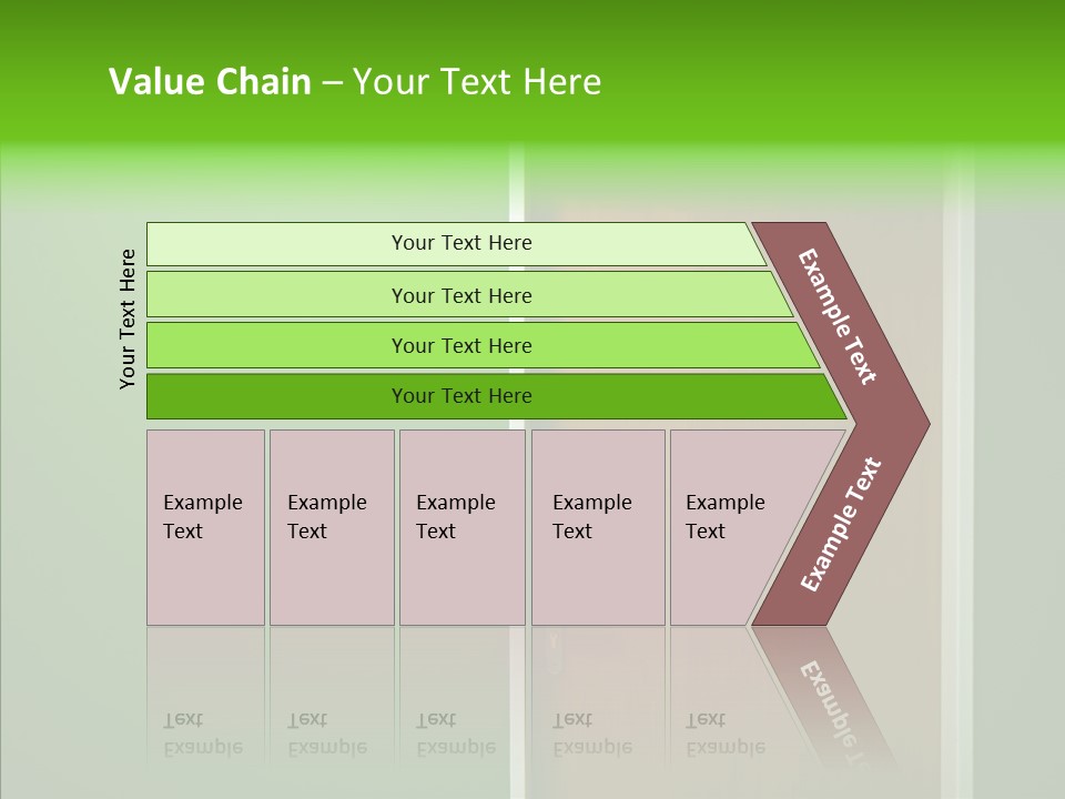 Empty Orange Key Hole PowerPoint Template