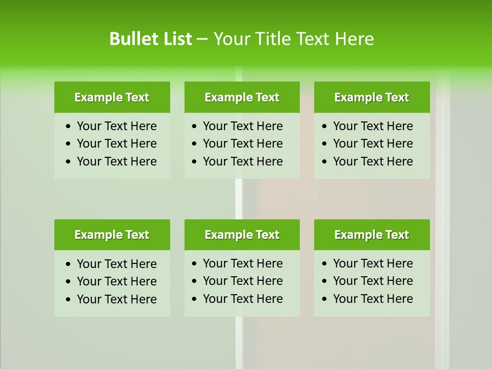 Empty Orange Key Hole PowerPoint Template