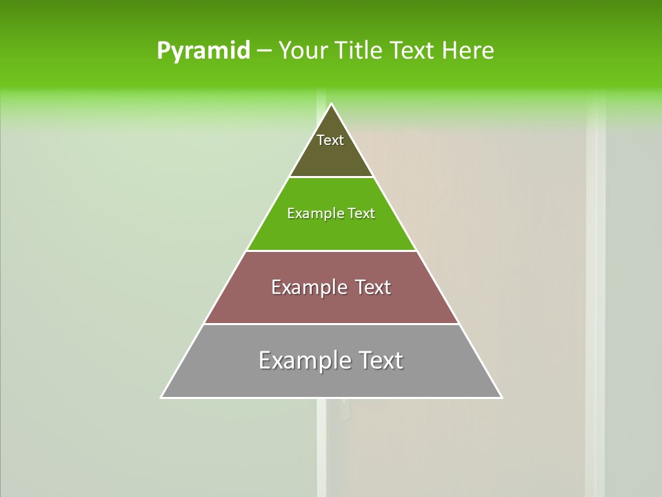 Empty Orange Key Hole PowerPoint Template
