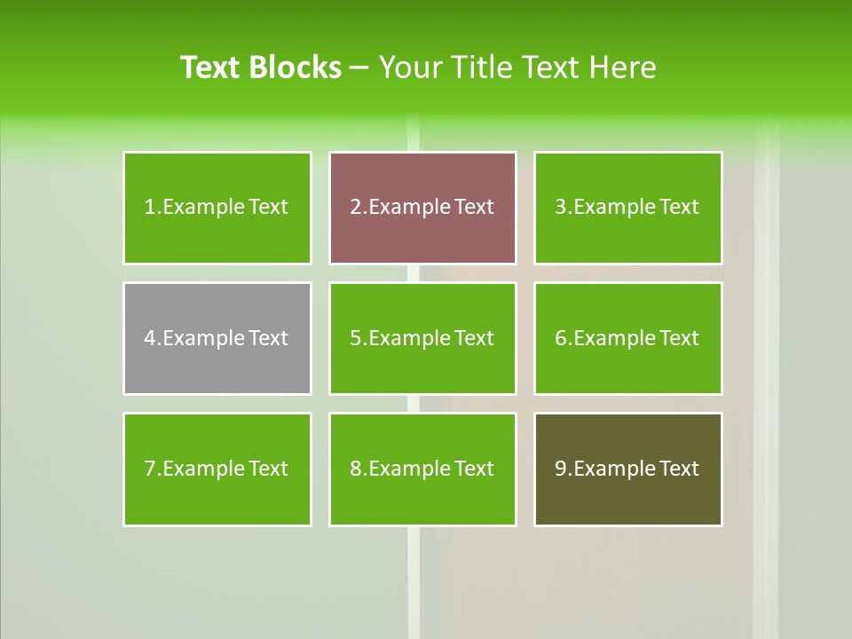 Empty Orange Key Hole PowerPoint Template