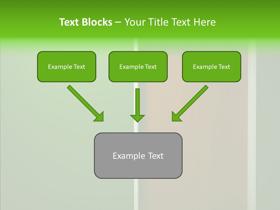 Empty Orange Key Hole PowerPoint Template