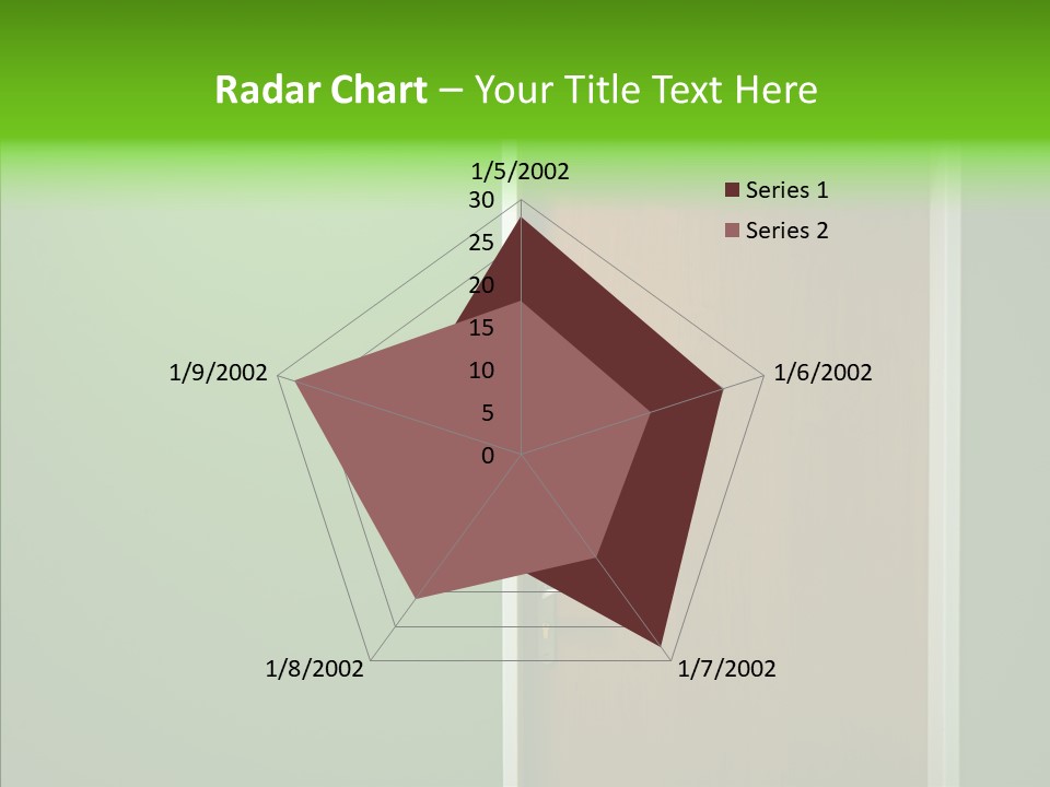 Empty Orange Key Hole PowerPoint Template